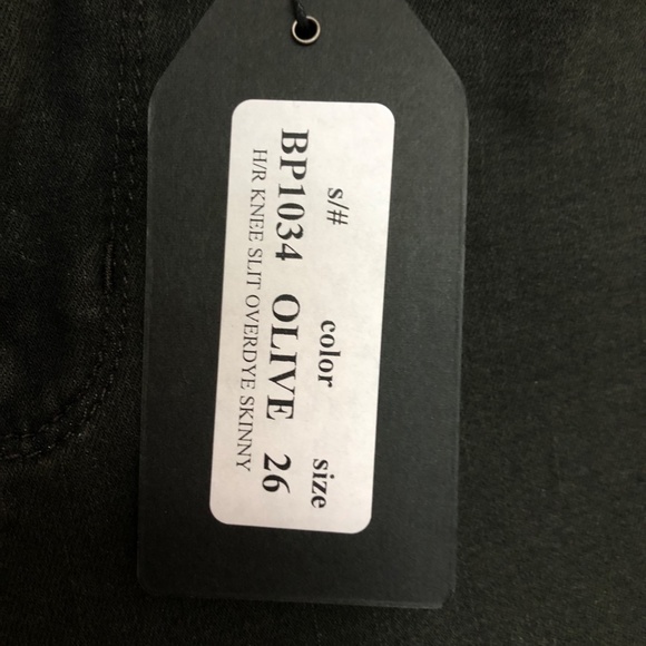 Just Black Faded Black/Olive Ripped Jeans - Picture 3 of 5